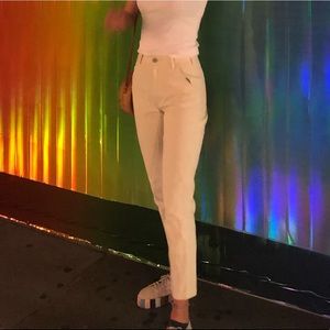 Brandy Melville Off White Jane Cargo Pant